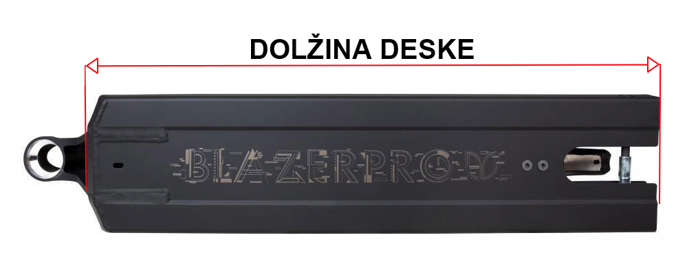 dolžina deske za skiro