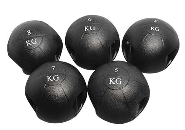 Medicinka s dvije ručke  - crossfit core ball 5 kg