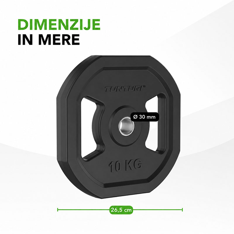 Uteži z ročajem Tunturi 2 × 10 kg - slika 2